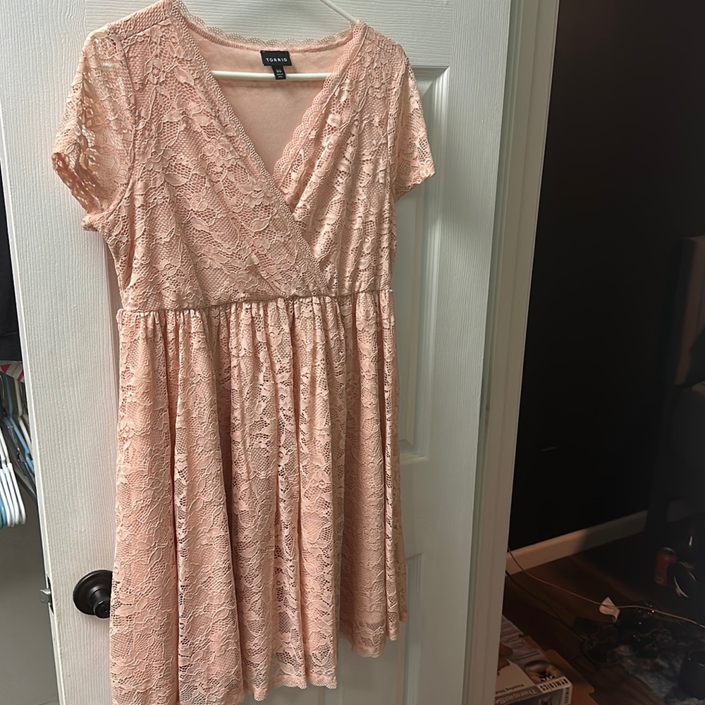 Torrid blush pink dress